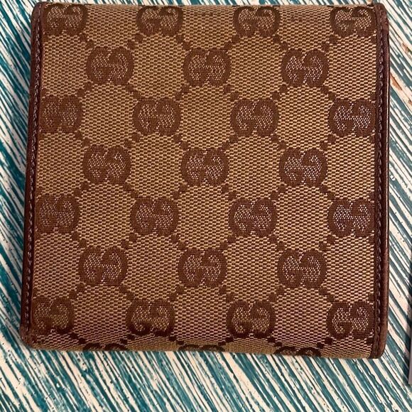 GUCCI GG Authentic Supreme Canvas GG Monogram Unisex Wallet - Picture 4 of 14
